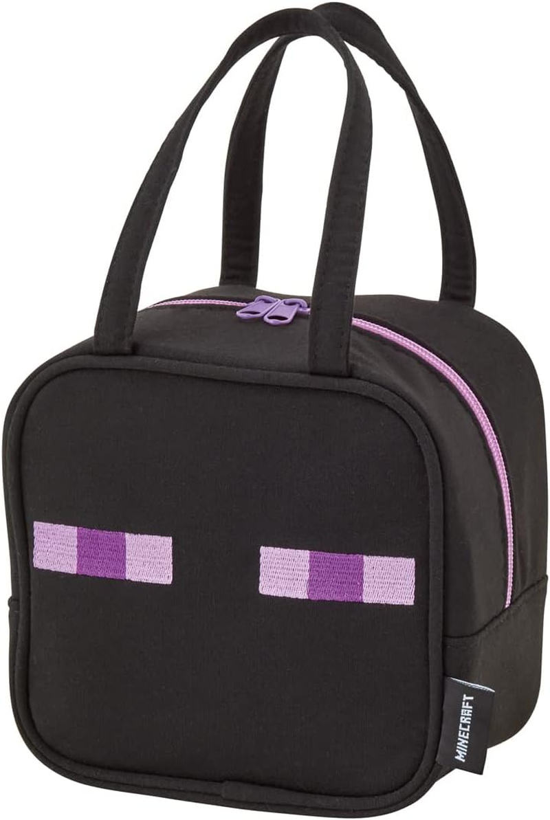 Skater KNBP1 Minecraft Enderman Lunch Bag Cold Insulated Lunch Bag with Mini Pocket, 12.6 X 4.7 X 8.3 Inches (32 X 12 X 21 Cm)