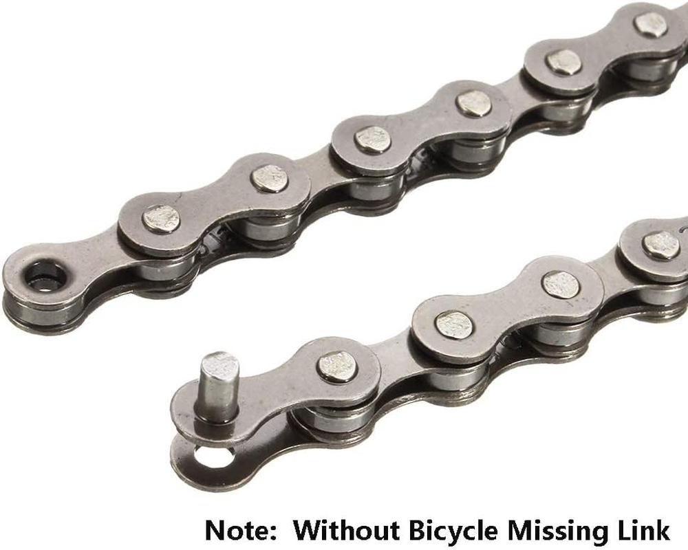 6/7/8-Speed Bicycle Chain Adjustable Cycle Bike Chain 1/2 X 3/32 Inch 116 Links for Mountain Road Cycling (4.9Ft) image number 5