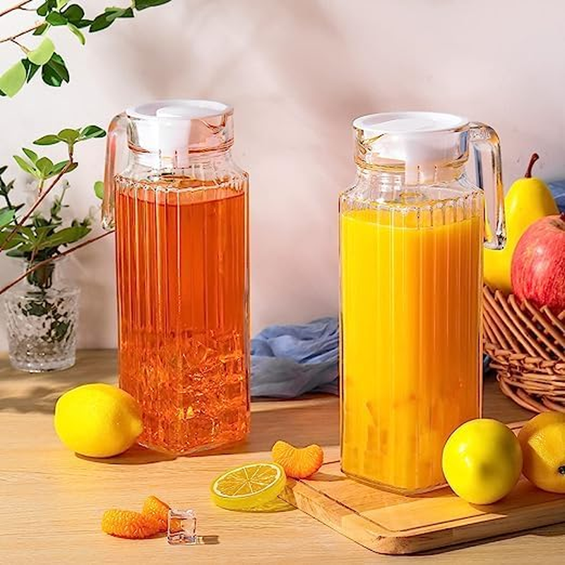 LYLAC Glass Water Jug 1L 6X8.5X24Cmh