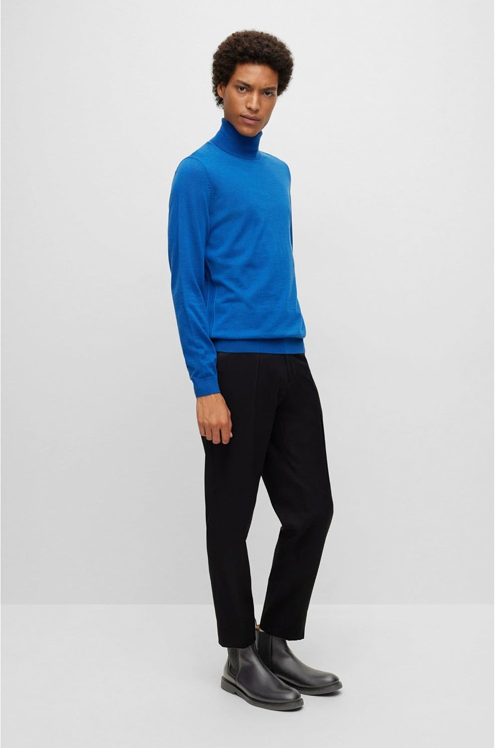 BOSS Men'S Tunley Cheb Leather Chelsea Boots with Signature Details, Size image number 4