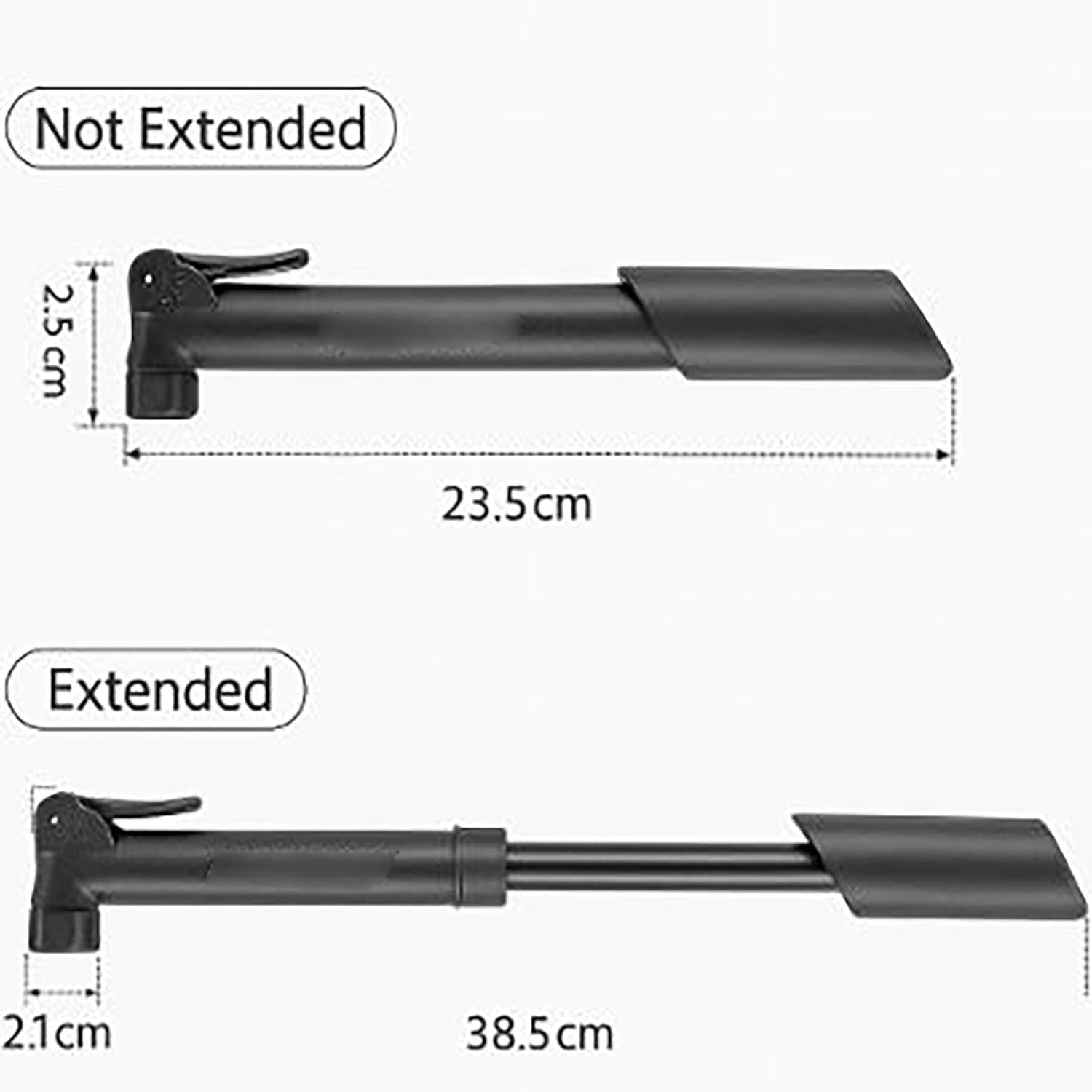 YAKESD Sports Ball Pump with 5 Needles, Portable Hand Pump Ball for Volleyball, Basketball, Football & Soccer Ball, Easy Push & Pull System (Black) image number 4