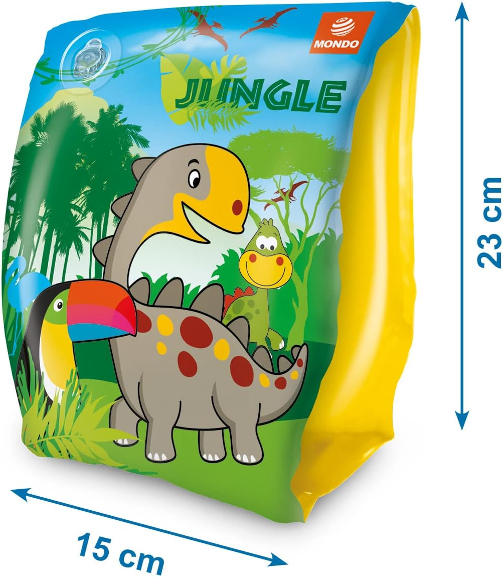 Mondo Toys- Pack of 2 Inflatable Beach and Swimming Bracelets, Multi-Coloured (MD-16707) image number 1