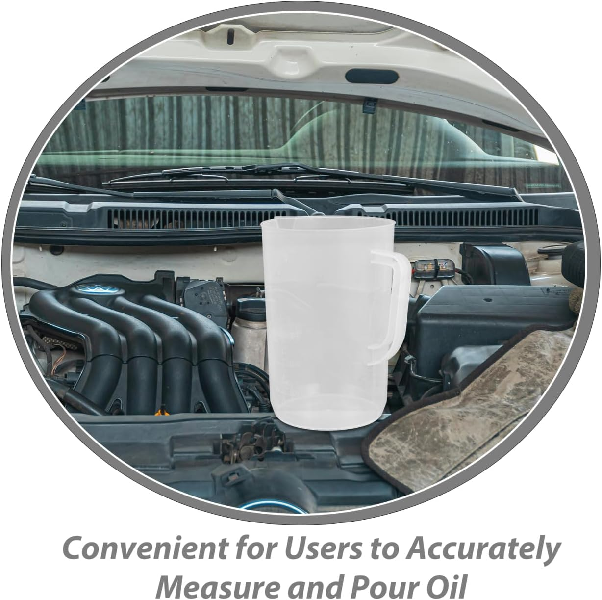 Mobestech Oil Measuring Cup Big 3 Liter Measuring Jug Chemical Small Measuring Jug Jugs Formula Dispenser Liquids Adjustable Pouring Electric Coffee 2Lt Container Engine Syrup Pool Plastic