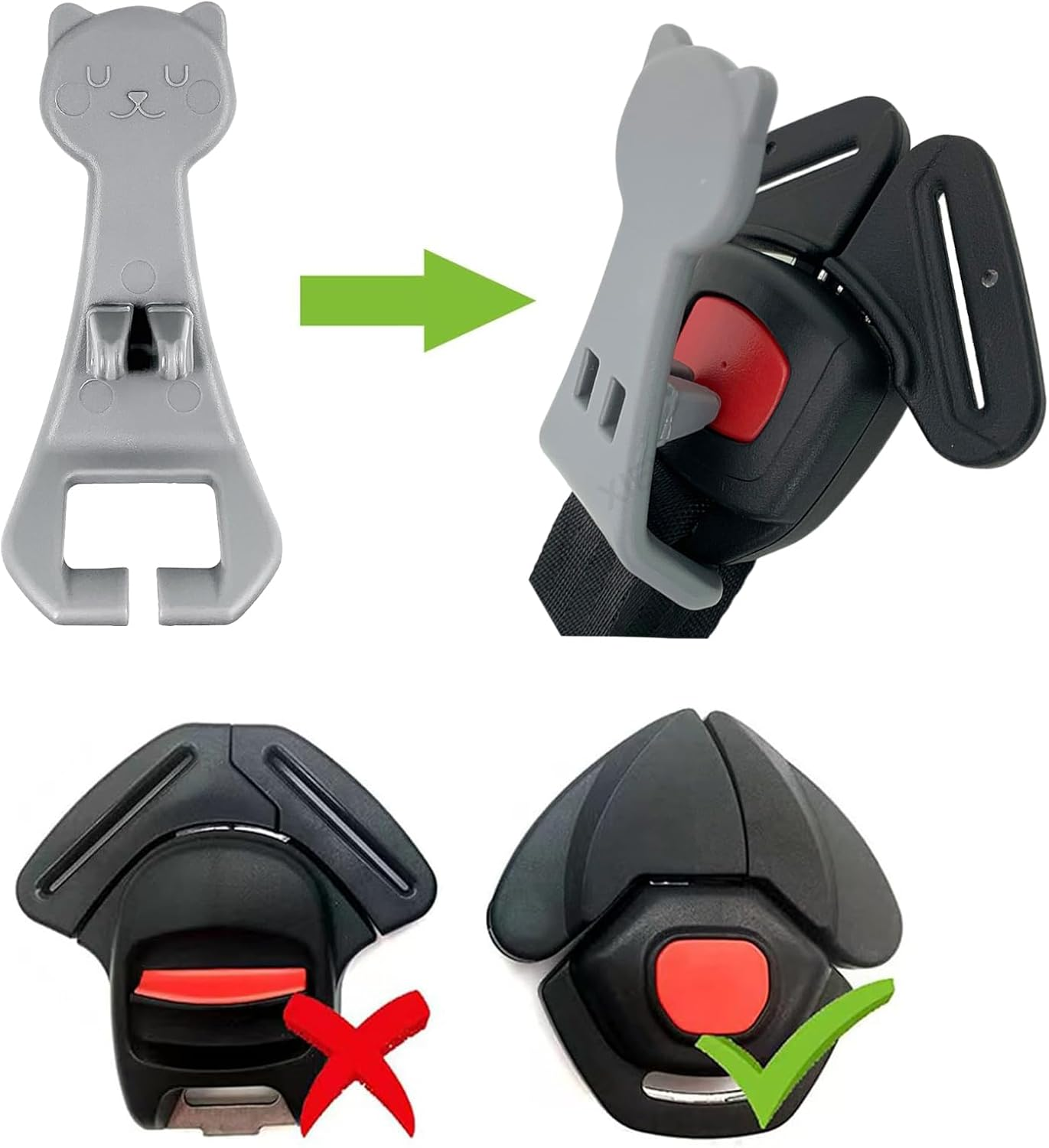 Zurligi Car Seat Release Tool, Easy Car Seat Buckle Release Aid, Car Seat Button Pusher, Auto Assistant Buckle Release Tool for Children, Baby, Toddler Car Seats image number 1