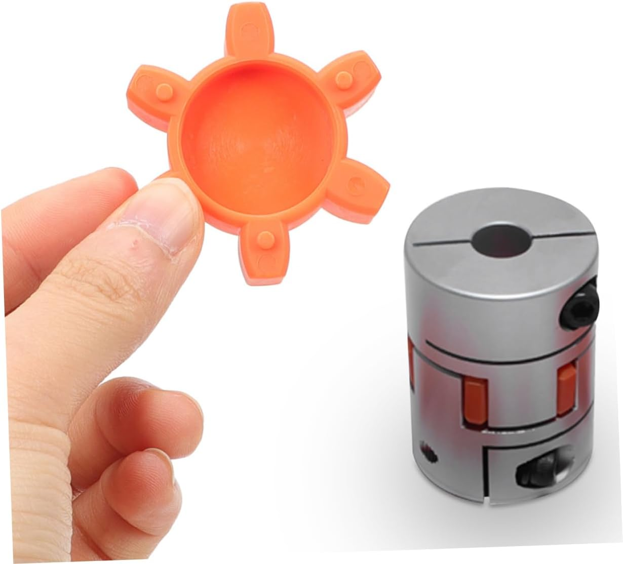 Plum Blossom Coupling Gasket Rubber Spider Insert Flexible Jaw Coupling Connector Shock Absorbing Pad Machine Fitting image number 5