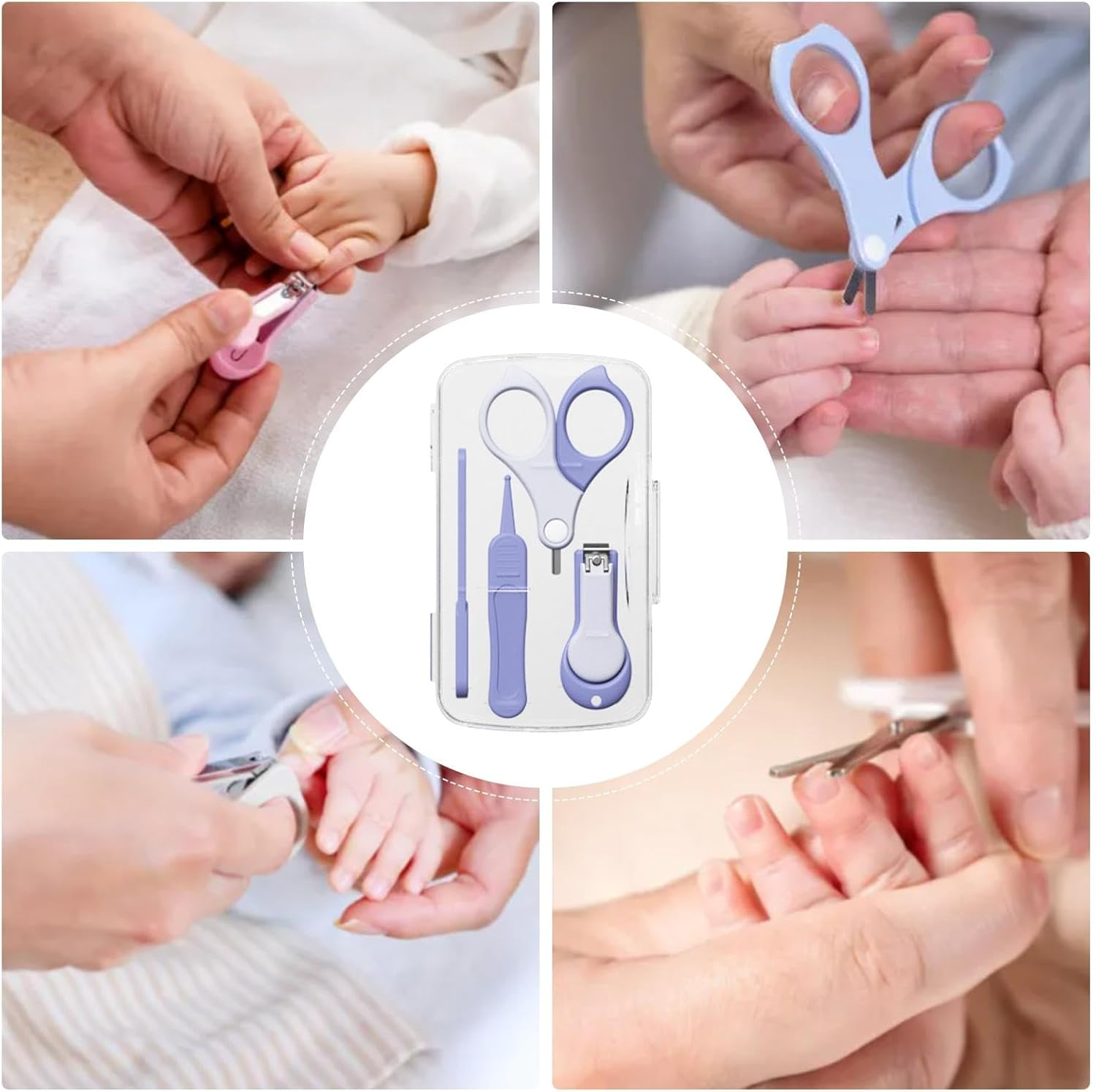 Baby Nail Clippers, Baby Nail Clippers Kit - Baby Nail Clippers Nursery Set - Nail Clippers, Tweezers Pedicure Kit, Baby Manicure Kit, Toddler, Kids Nail File