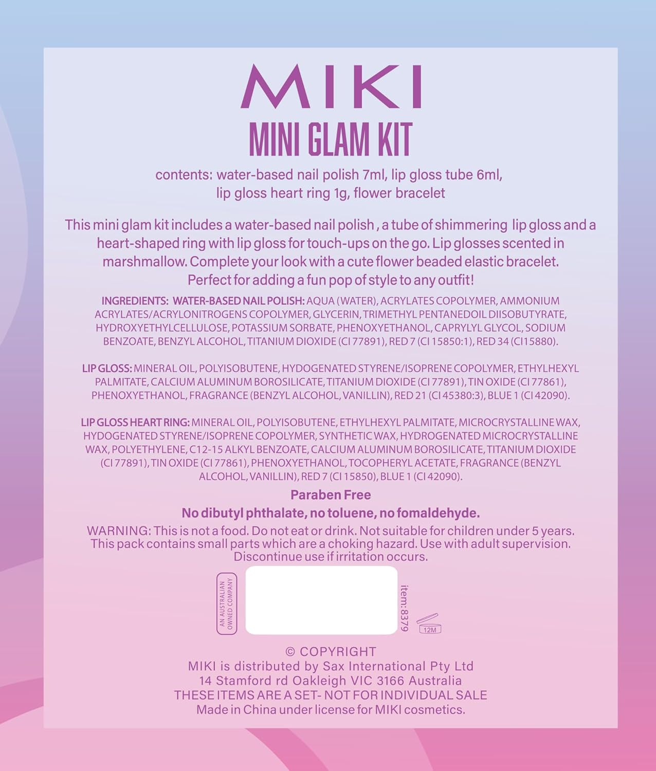 MIKI Mini Glam Set image number 1