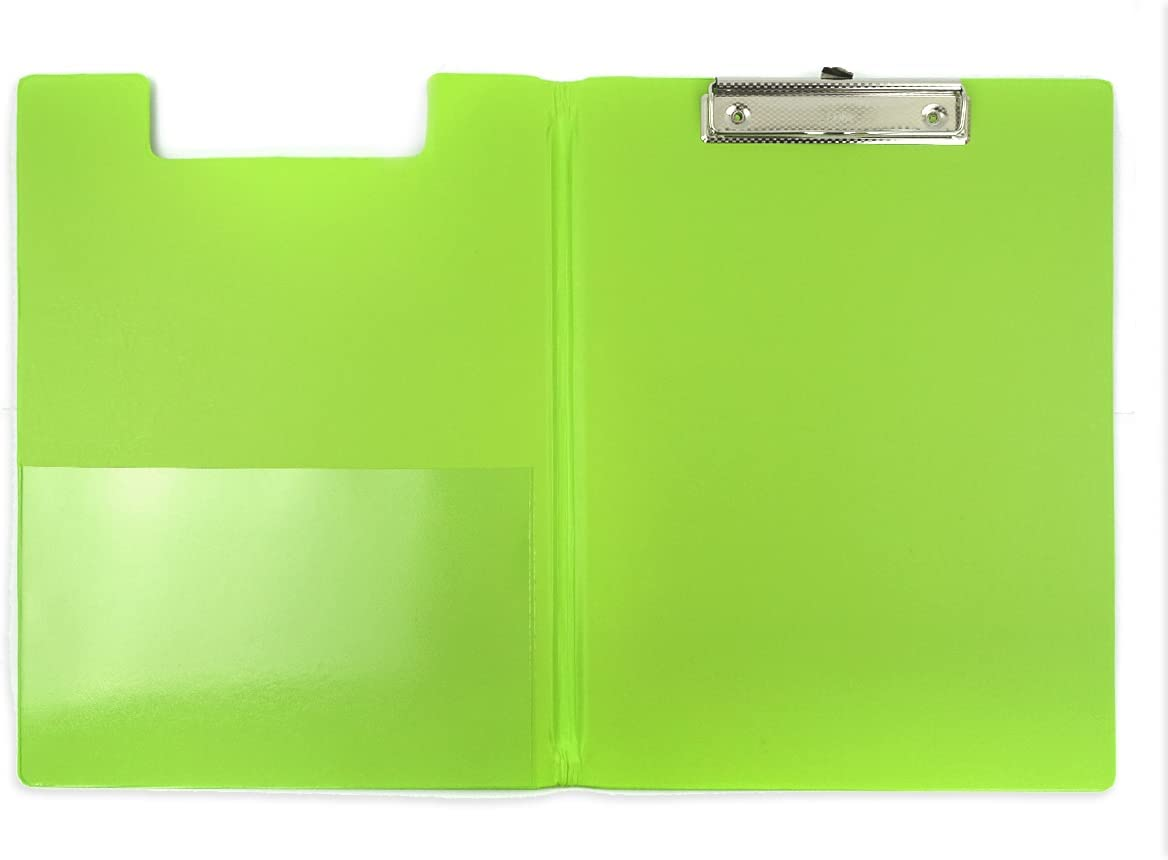 Bantex, Clipfolder A4, Spring Clip Mechanism , Clear Pocket for Storage, Retractable Hanging Hook, Durable PVC, Orange