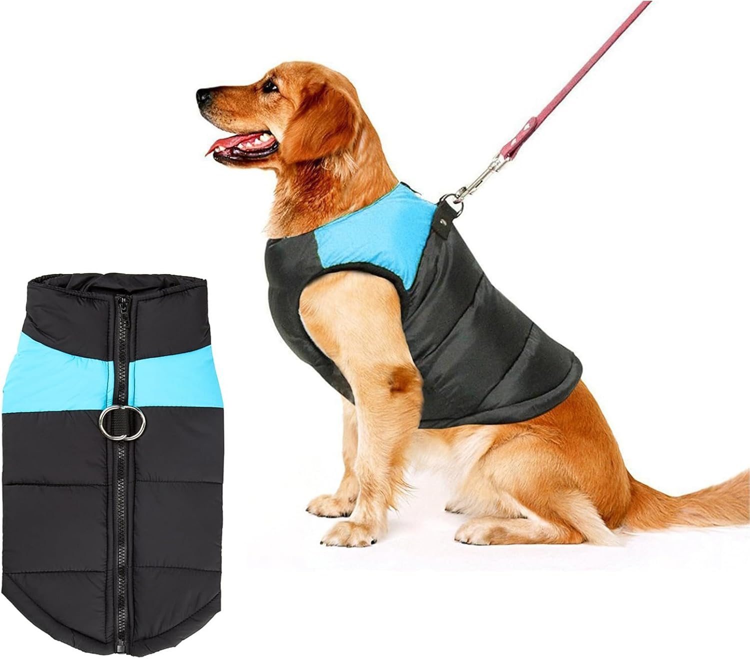 Shinmax Dog Coat Winter Jacket Dog Jacket Waterproof Winter Jacket Warm Winter Vest for Small Medium Large Dogs Lined Chest Protection Dog Puppy Clothing Vest Pet Padded Coat image number 5