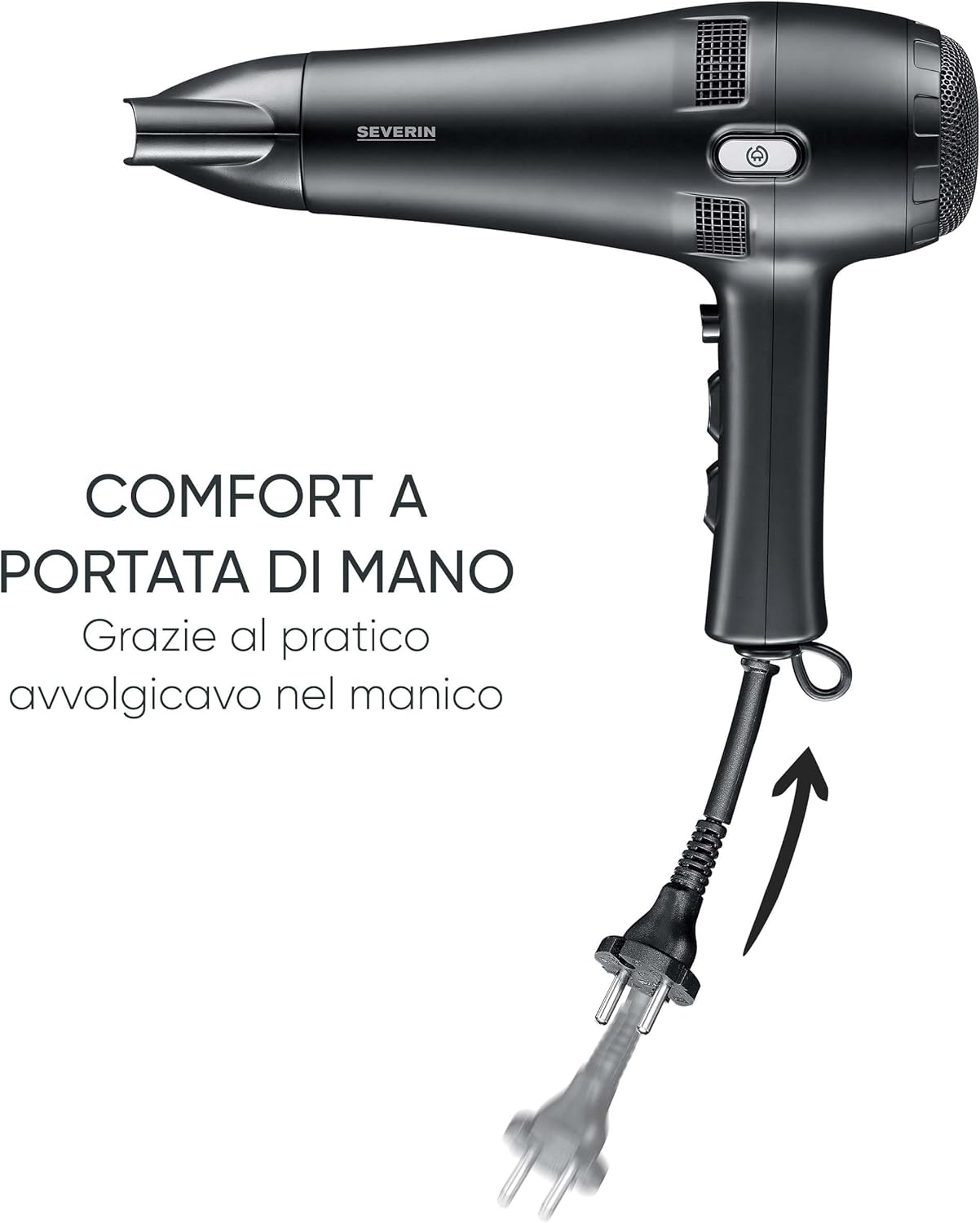 Severin HT0165 Haartrockner Black image number 1