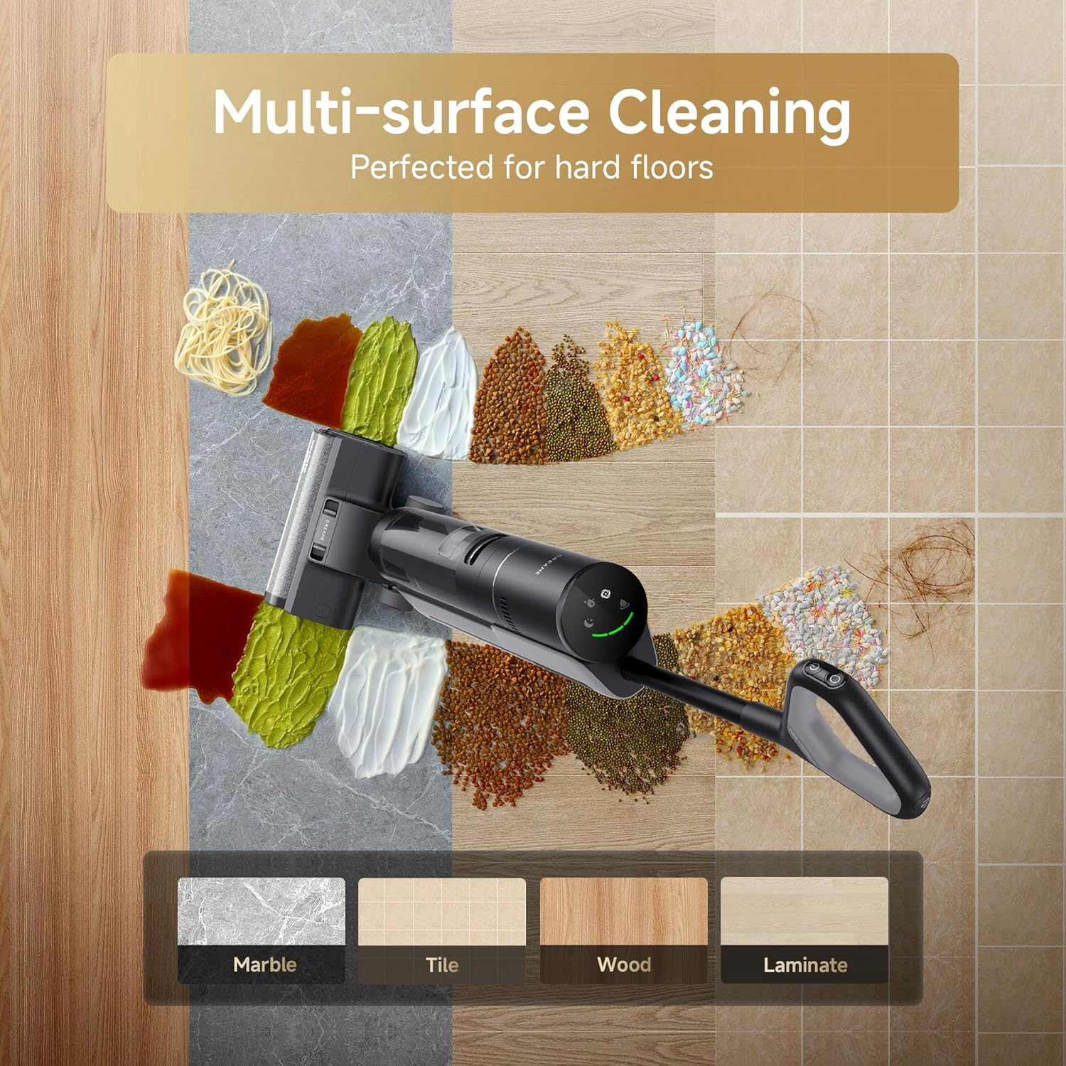 Dreame G10 Wet Dry Vacuum Cleaner, Cordless Vacuum Mop All in One with Auto Self-Cleaning, up to 30 Mins Runtime, Cordless Floor Cleaner Machine for Hard Floors, Edge Cleaning Wet Dry Vacuum