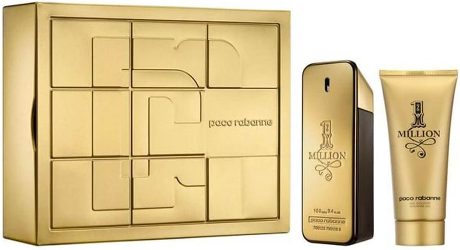 Paco Rabanne 1 Million Eau De Toilette Spray + Deodorant Set for Men