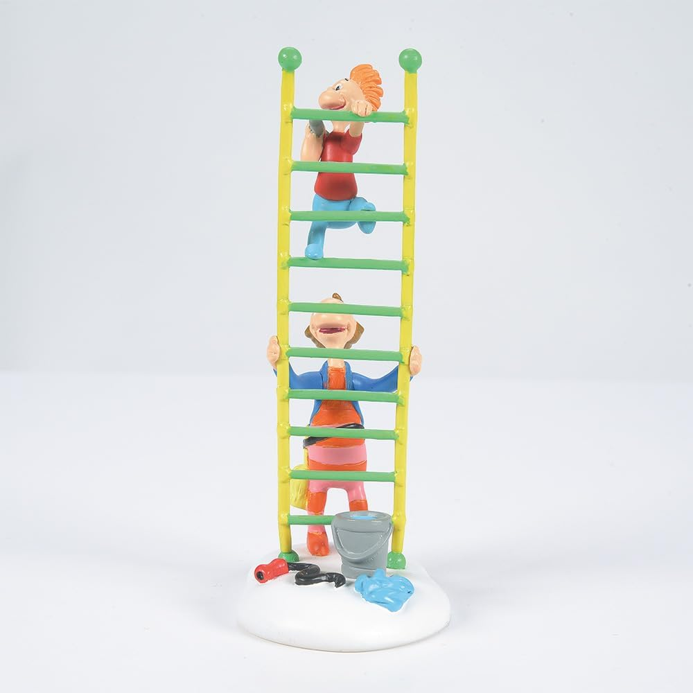 Department 56 Dr. Seuss Grinch Village Accessories Little Flue Who Figurine, Stone Resin Hand Crafted Collectible Christmas Figurines Home Decor Sculpture Statue, 4 Inch, Multicolor image number 5