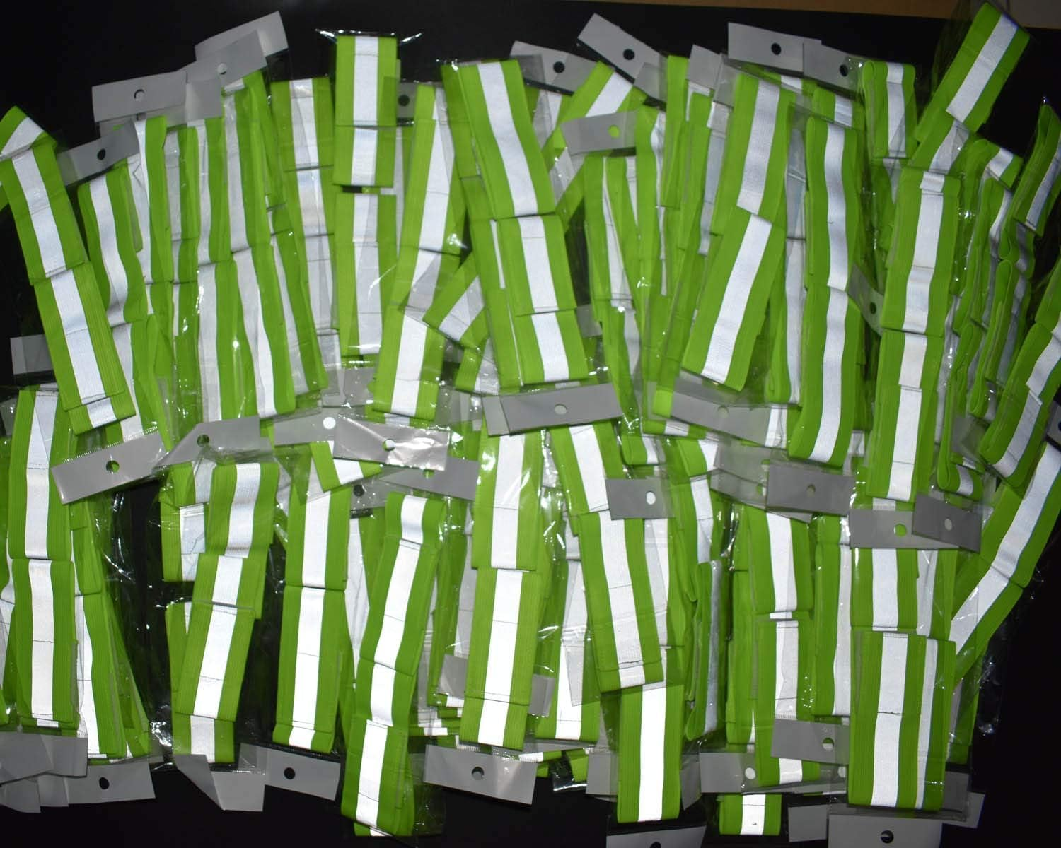 8 Pcs High Visibility Reflective Night Running Walking Elastic Strap Wristbands Ankle Bands Armbands Safety for Cycling Walking Running Camping Outdoor Sports-Fits Women, Men & Kids image number 2