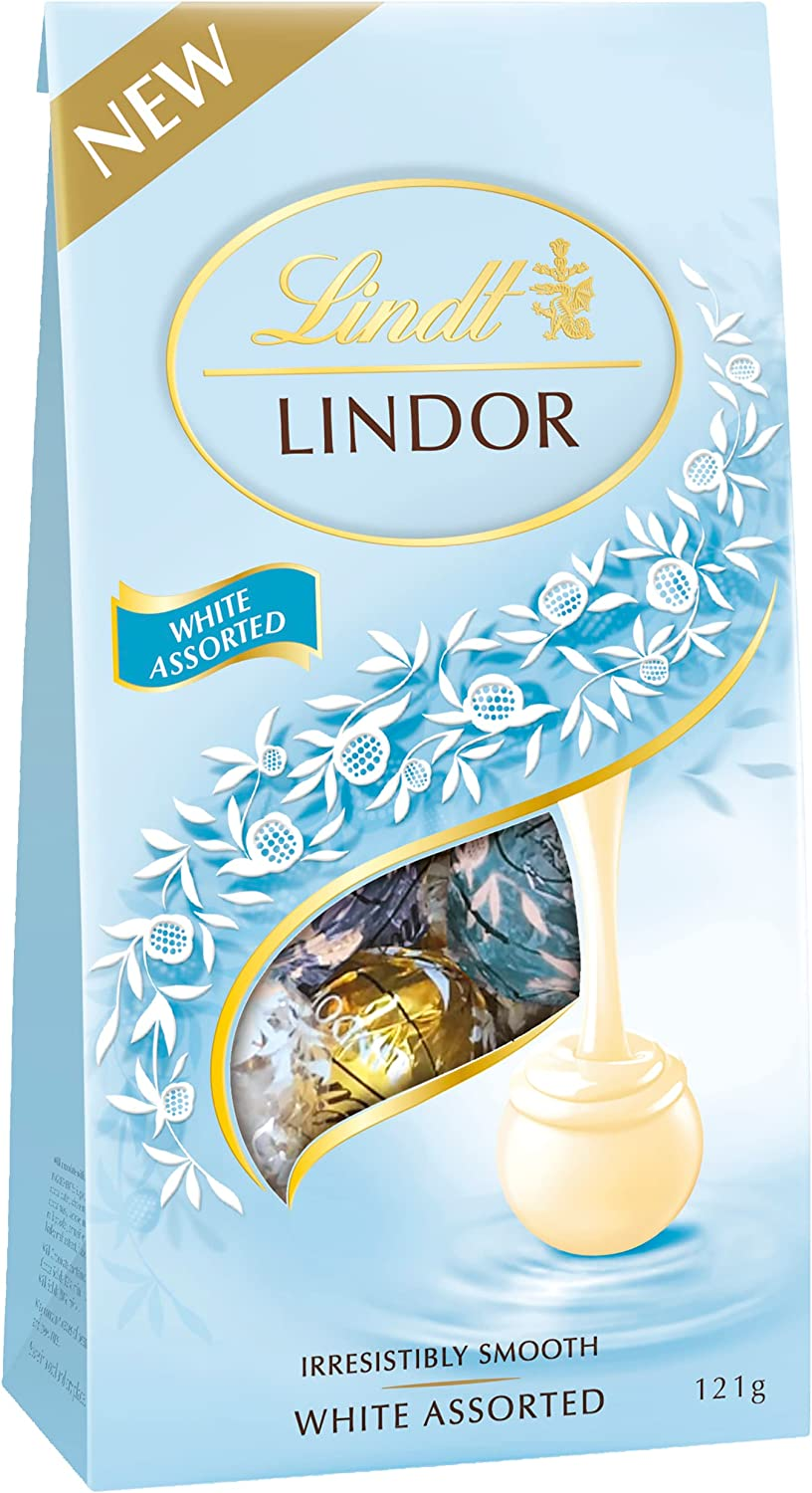 Lindt Lindor White Assorted Chocolate Bag 121G