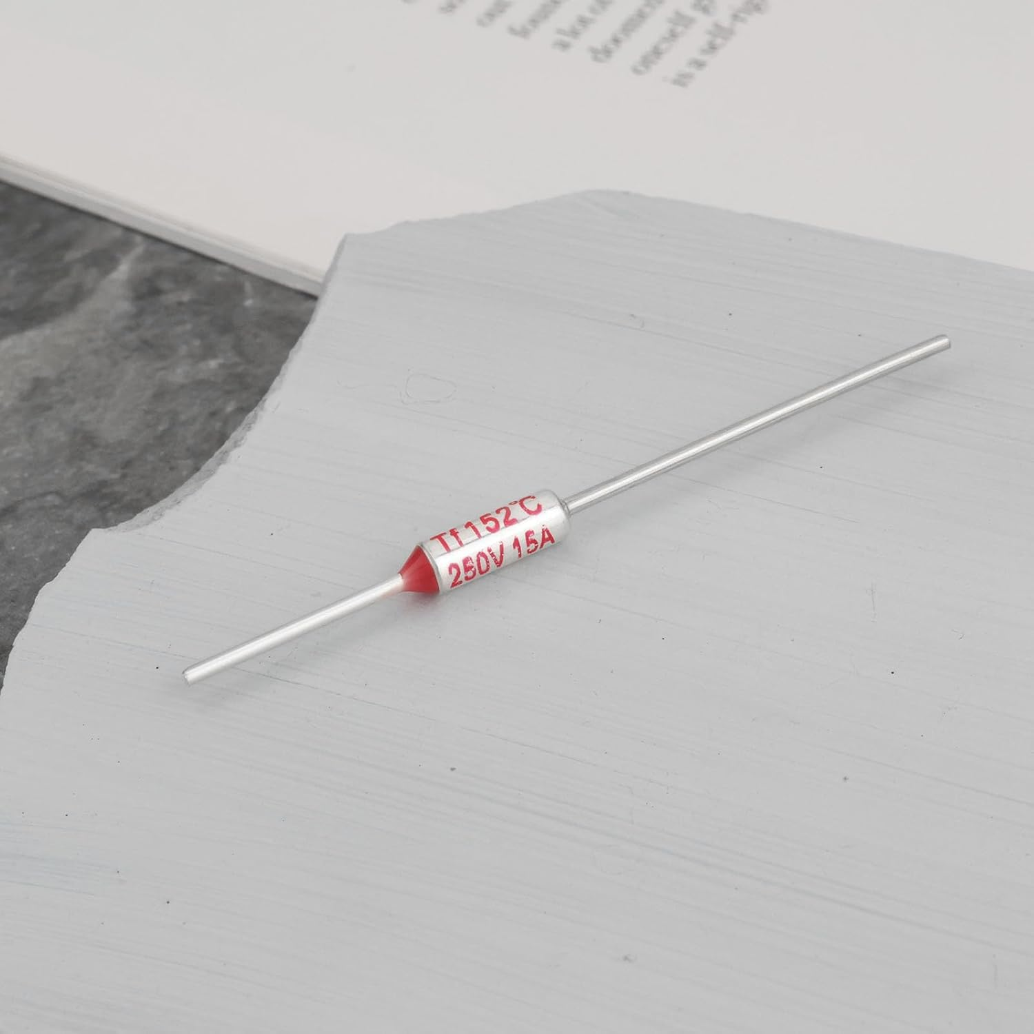 YINETTECH 10Pcs Thermal Fuse Cutoff RY Type TF 152&deg;C 305.6&deg;F 15Amp 250V Electrical Safety Fuse Overheat Protection Fuse for Electrical Equipment Overheating Protection image number 6