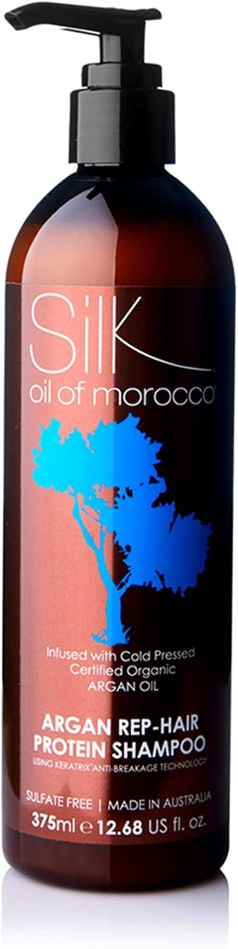 Silk Oil of Morocco Argan Vegan Rep-Hair Sulphate Free Shampoo 375 Ml Standard Size image number 3