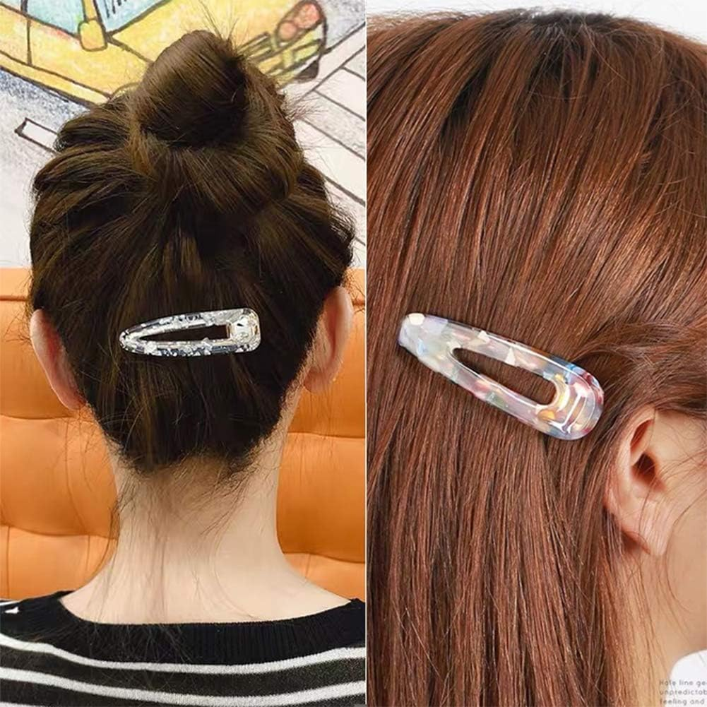 33 Pcs Silicone Resin Hair Clip Mold DIY Hair Barrettes Jewelry Casting Mold for Hair Pin Pendant Making, Hair Clip Silicone Mold Jewelry Molds for Epoxy Resin Crafts image number 6