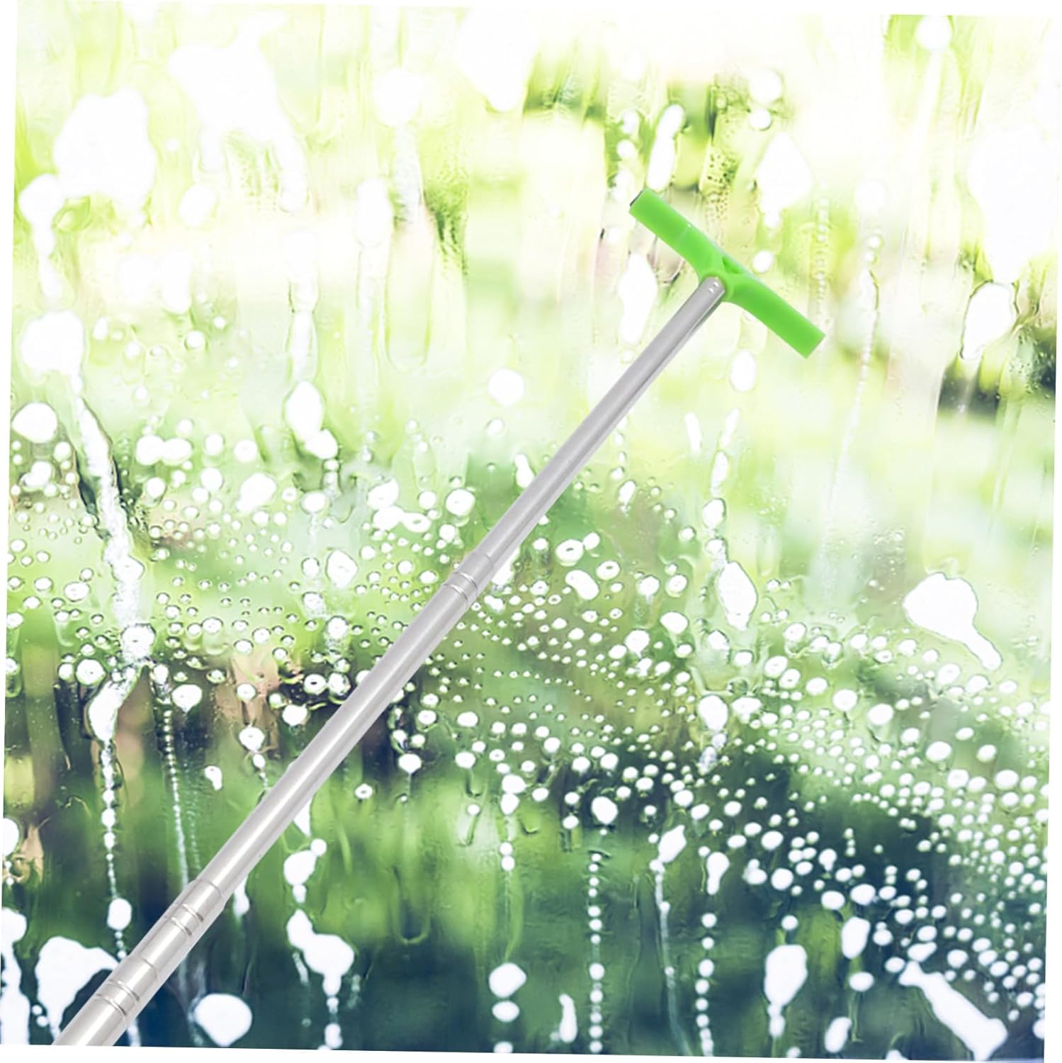 HORIALENCE Car Windscreen Cleaner Squeegee 3Pcs Set Retractable Rearview Mirror Window Cleaner Tool for Automotive Glass Exterior Care in Black, Green, and Pink image number 5