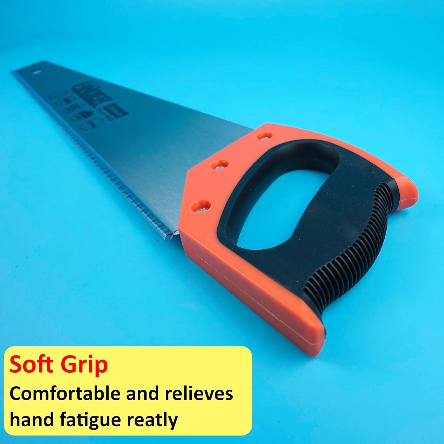 Hand Saw, 450Mm Length, 56 HRC Hardness, Triple Ground Blade with Soft Grip Handle image number 2