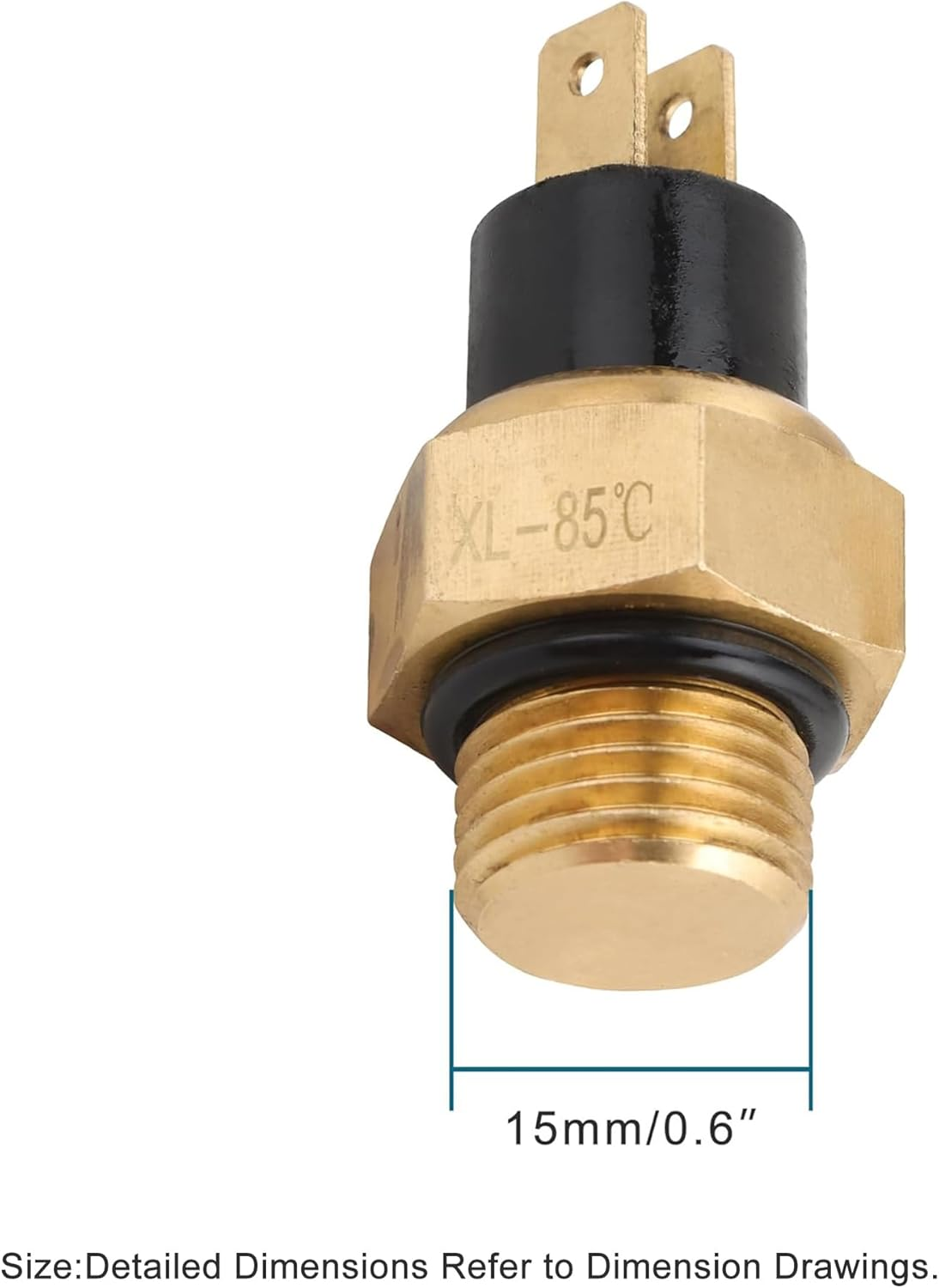 GOOFIT Water Temperature Sensor Radiator Themostat Switch for Honda Helix CN250 Elite CH250 Hammerhead 250 Water Cooled 250Cc ATV Go Kart Scooter