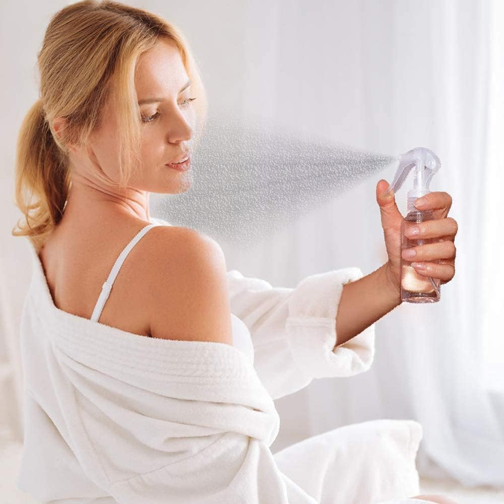 Fine Mist Spray Bottle &ndash; 3.5Oz/100Ml Clear Refillable Spray Bottle for Travel, Beauty, Perfumes, Essential Oils, Water & More &ndash; Damaill (Pack of 4) image number 1