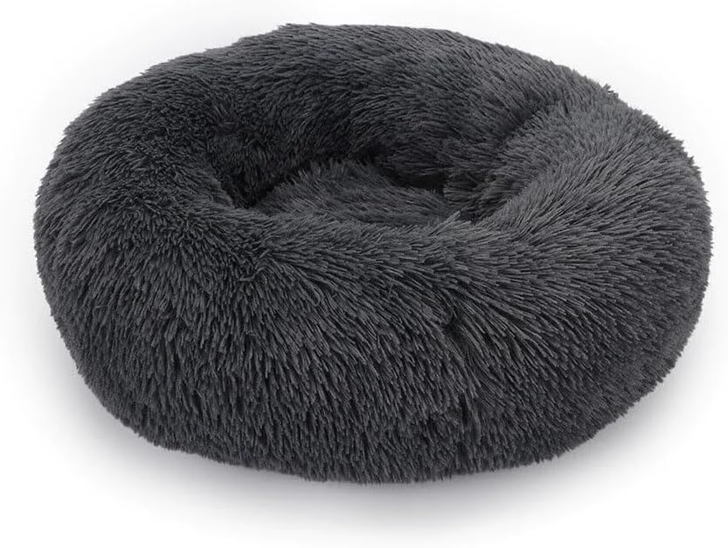 PETBRO Pet Dog House Kennel Soft Igloo Beds Cat Puppy Warm Plush round Donut Cushion Fur Fold L-Blue image number 4