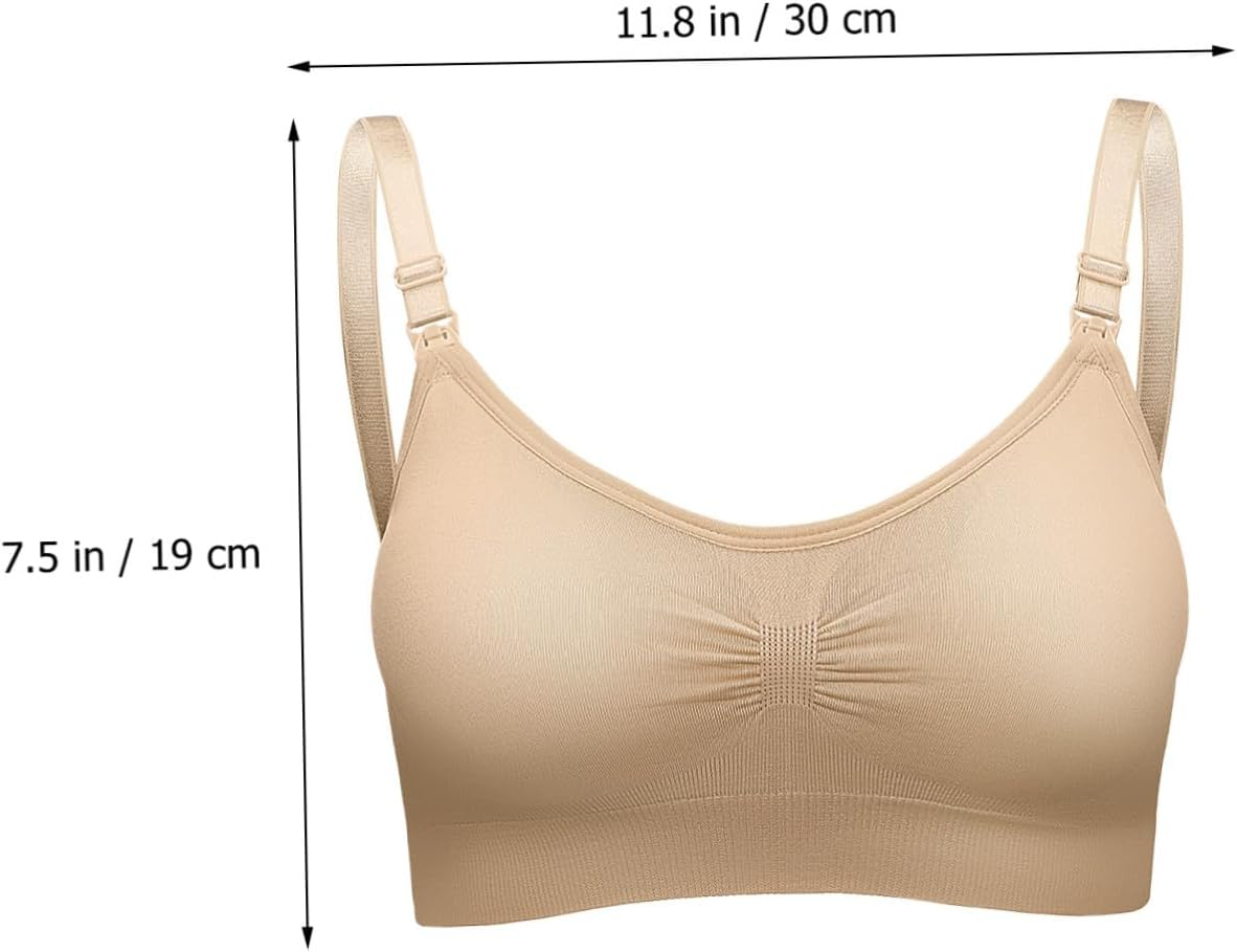 FRCOLOR 3Pcs Nursing Bras Breastfeeding Bras Maternity Nursing Bras Pregnancy Pumping Bras Extenders for Pregnant Women for Pregnancy image number 5