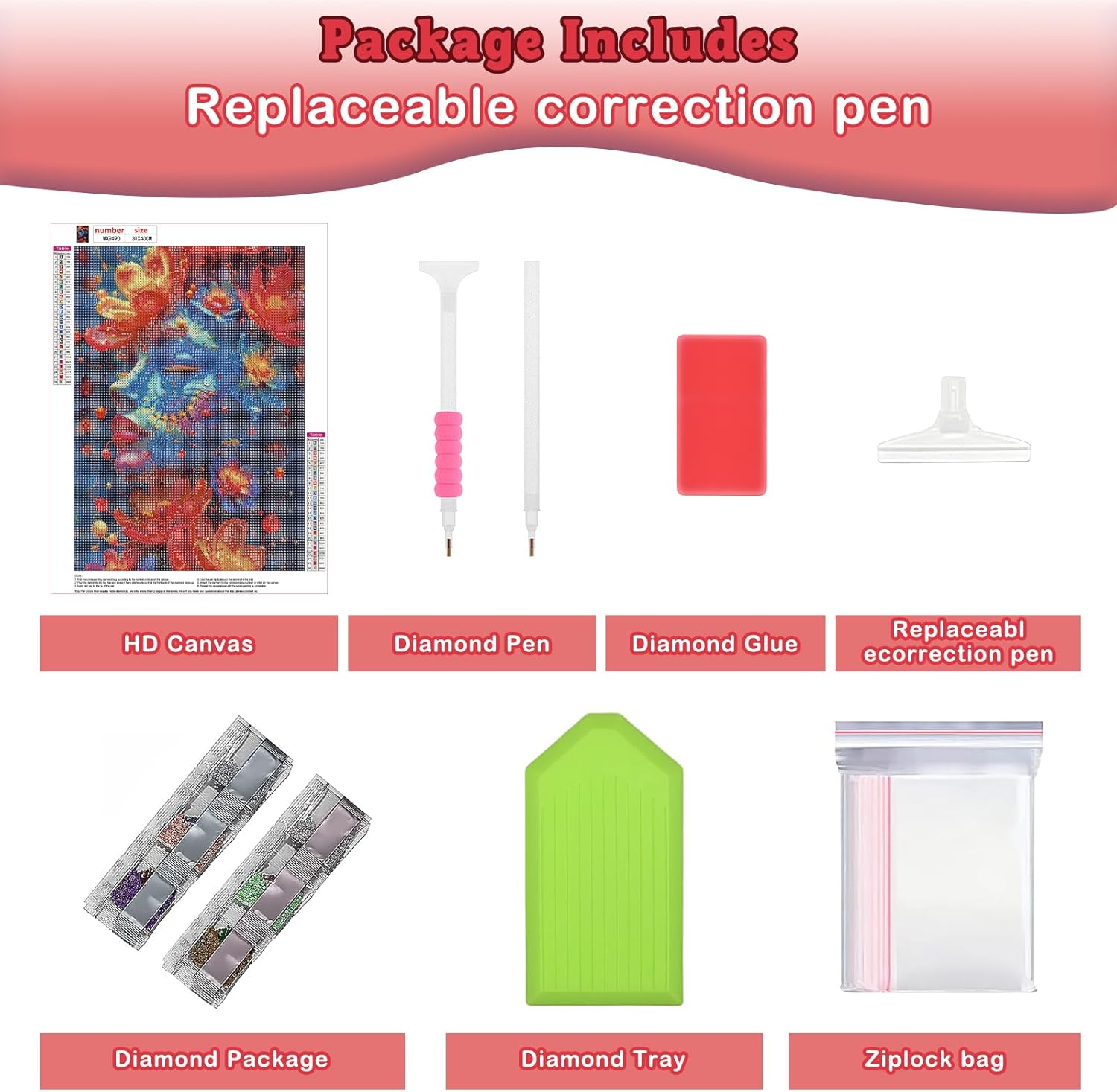 GHHKUD 5D Diamond Painting Kits for Adults, Garden Goddess Diamond Art Kits for Beginners, DIY Full Drill Diamond Art Stitch, Diamond Art Canvas Painting Pictures for Home Wall Decor, 30 * 40CM image number 3