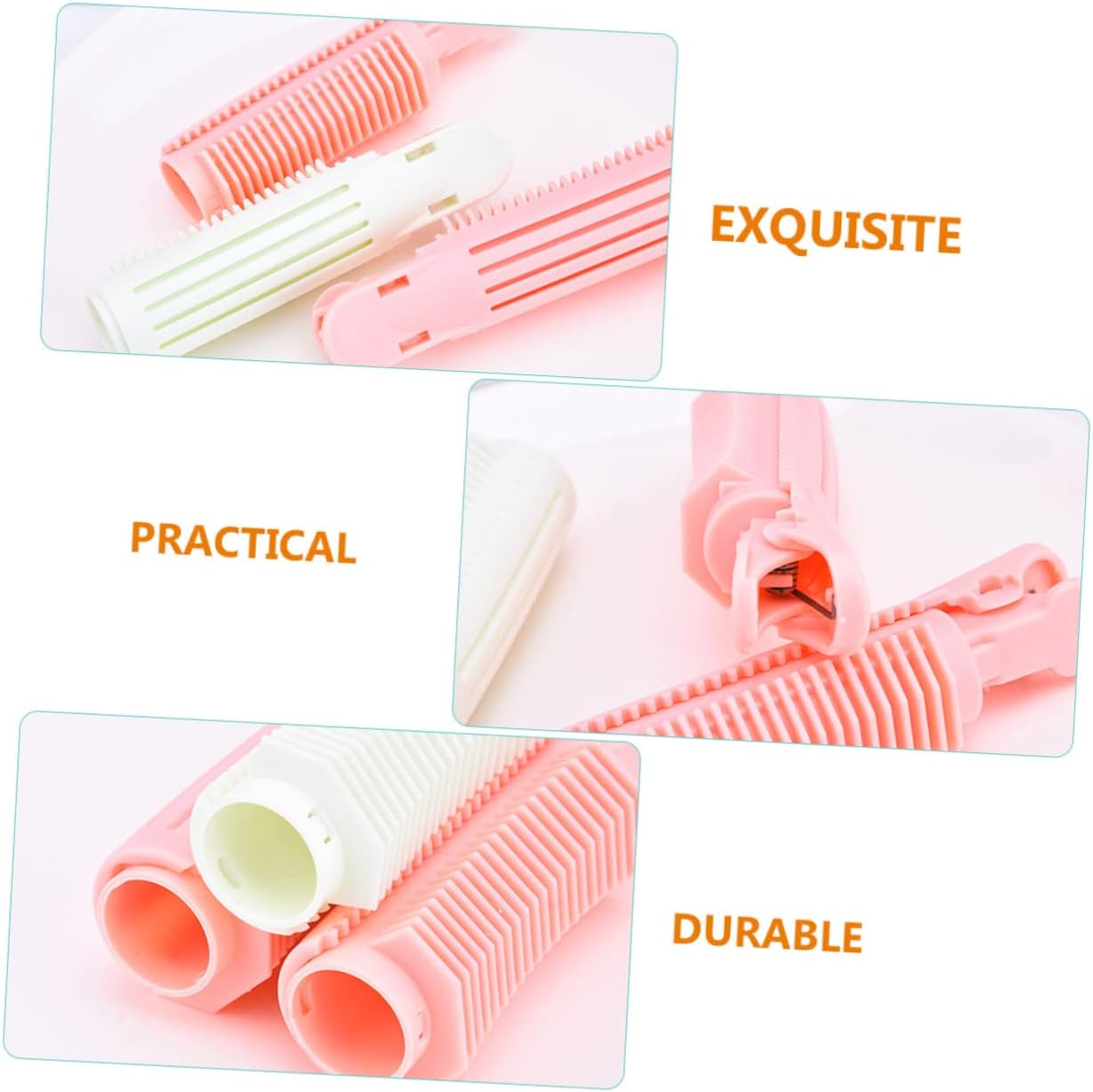 10Pcs Hair Volume Clip for Short Hair Fluffy Root Clip Curling and Styling Tool for Bangs Pink - Light Green image number 2