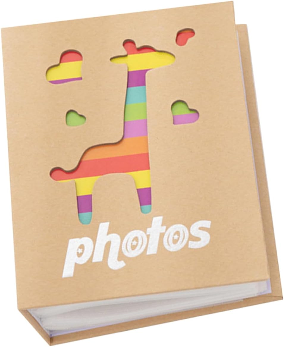 KOMBIUDA Elegant Photo Album for Scrapbook Album Colorful Cheetah Pattern 200 Pages 5X7 Inches Keepsake for Baby Boy or Baby Girl image number 4