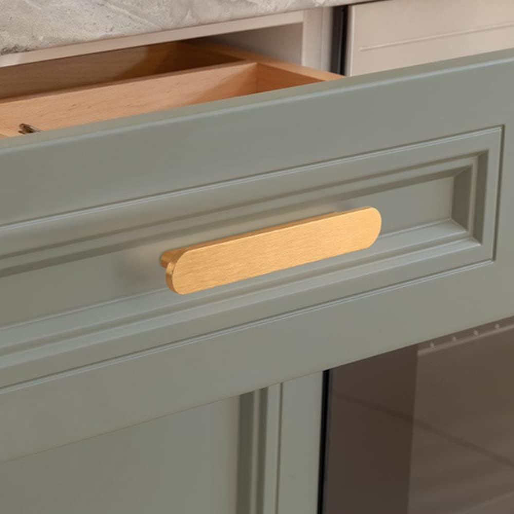 Door Handles, 4Pcs Vintage Cabinet Handles, 128Mm Antique Bow Drawer Pulls, Furniture Door Pull Handles for Kitchen Cabinet, Dressers, Cupboard, Door, Wooden Gates (Gold) image number 6