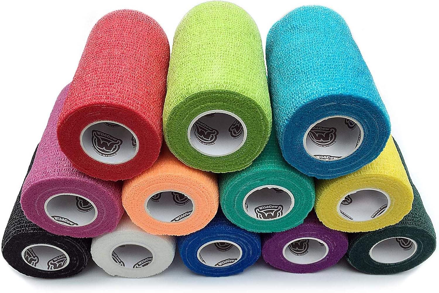 Wildcow Vet Wrap Bulk 4 Vet Tape Wrap Bandages Assorted Colors (Pack of 12) image number 3