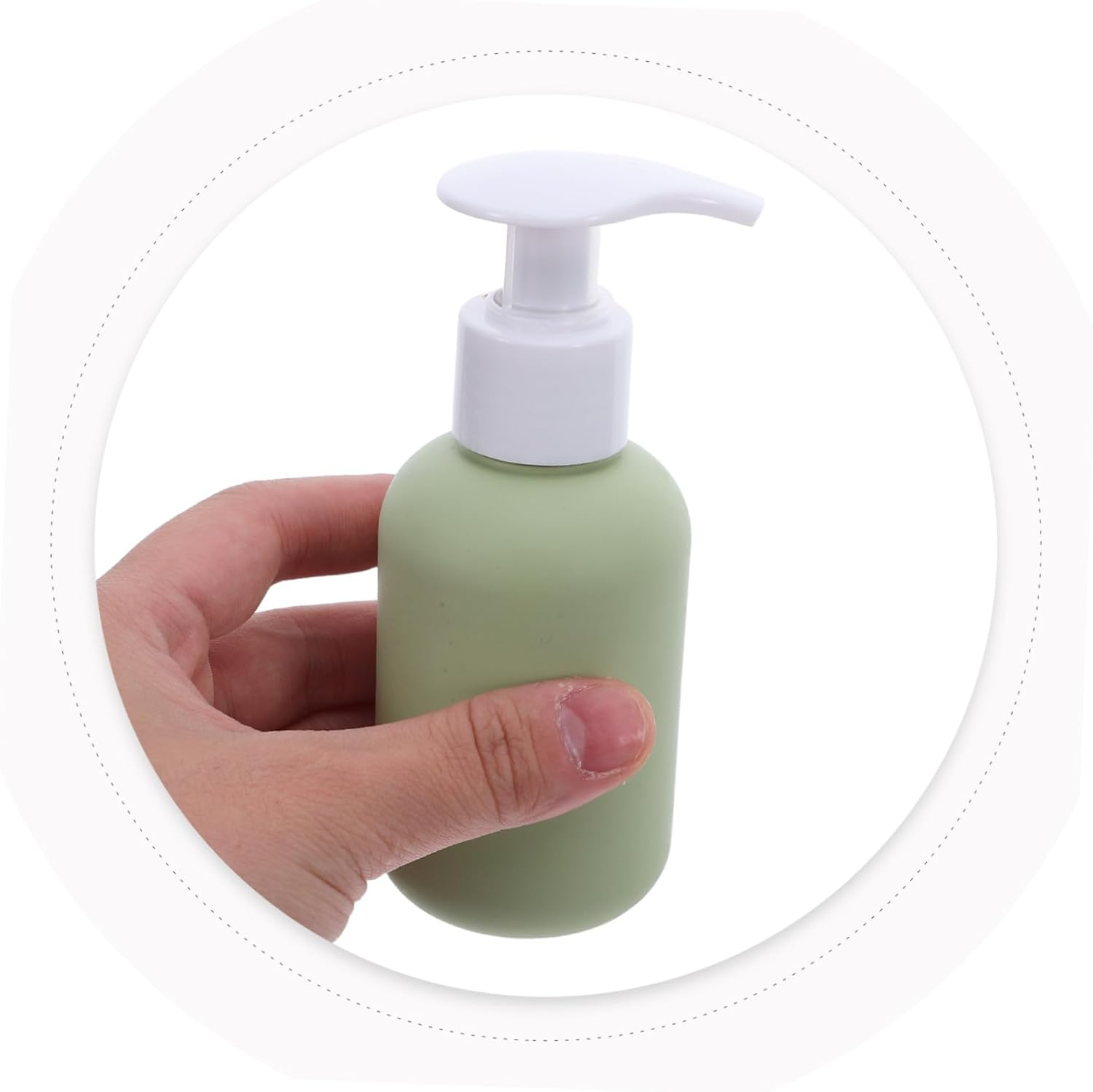 CLISPEED 3Pcs Leakproof Travel Pump Bottles Refillable Lotion Dispenser for Toiletries Cosmetics Shampoo Hand Soap and Skincare Creams Spillproof Widemouth Design for Easy Refills Portable