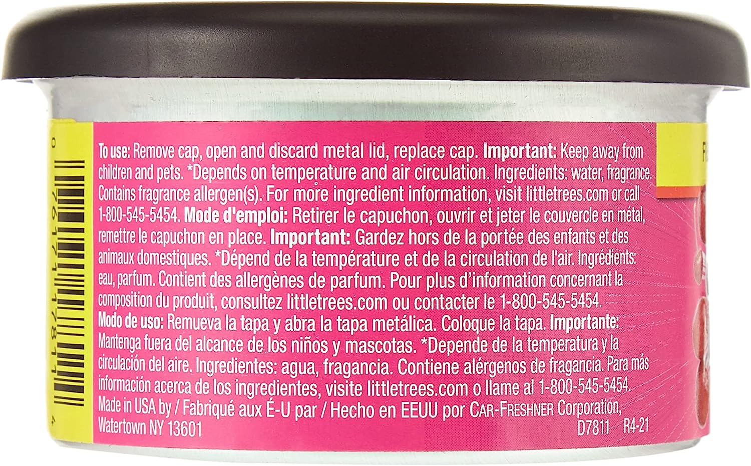 Little Trees Cherry Blast Tin Air Freshener image number 3