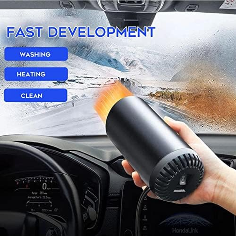 Portable Car Mounted Heater, Multifunctional Car Defroster Rotatable Vehicle Heating Cooling Fan Automobile Heating Device for Truck Car Windscreen/881 image number 3