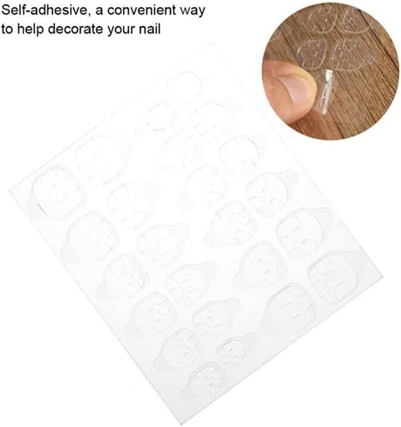 Premium Double-Sided Adhesive Nail Stickers, 24/2400 PCS Clear Press-On Nail Tabs, Strong Glue Tape for False Nails, Easy Application & Removal, Perfect for DIY & Professional Use image number 5