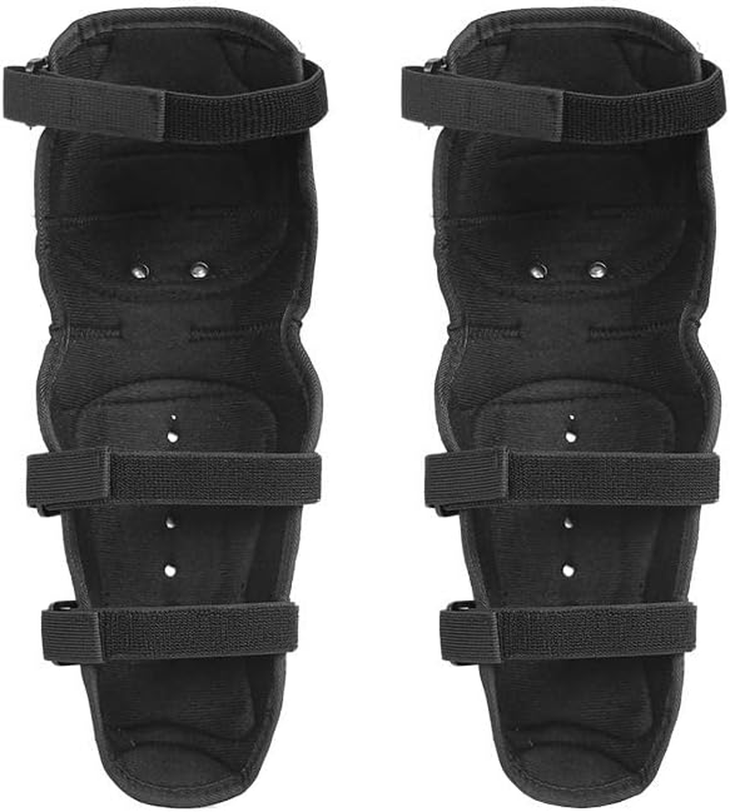 4 PCS Motorcycle Knee Elbow Pads for Adults, Adjustable Guards, Cycling Knee Elbow Protectors with Stainless Steel and Buffer Lining for Motorbike