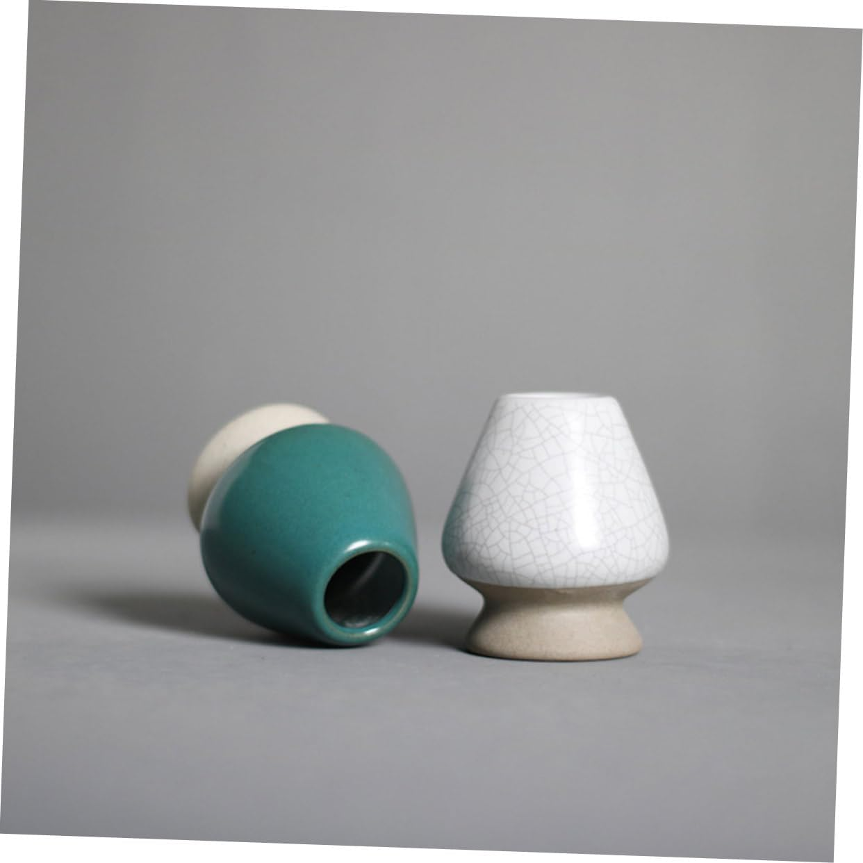 SHOWERORO Japanese Style Matcha Whisk Holder Ceramic Decorative Matcha Powder Cup for Japanese Matcha Preparation Matcha Whisk Stand for Traditional Tea Ceremony image number 5