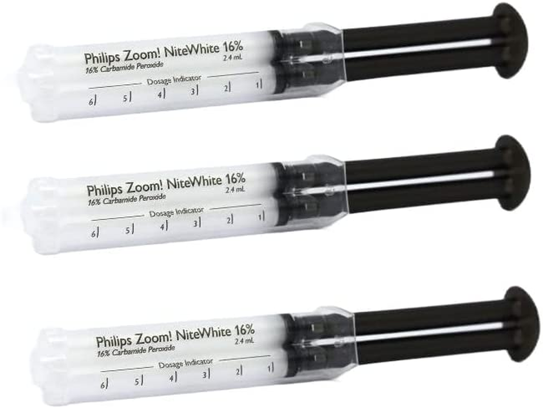 Zoom Nite White 16% Carbamide Peroxide Teeth Whitening Gel Mini Kit | 3 X 2.4Gram Syringes image number 4