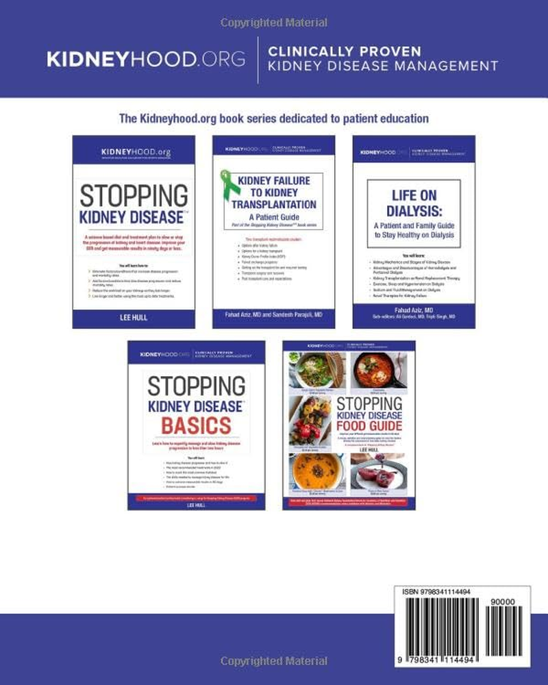 The Evidence Based Guide to Kidney and Renal Diets: a Guide for Patients, Caregivers and Clinicians
