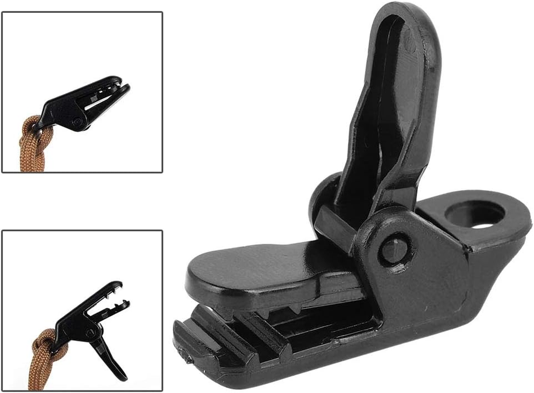 Tarp Clips Heavy Duty Lock Grip Clamps Tarps Awning Canopy Clamp Kit Shark Tent Fasteners Clips Holder Mini Accessories Snap Hangers Tighten Tool for Camping Awnings Canopies Car Covers image number 2