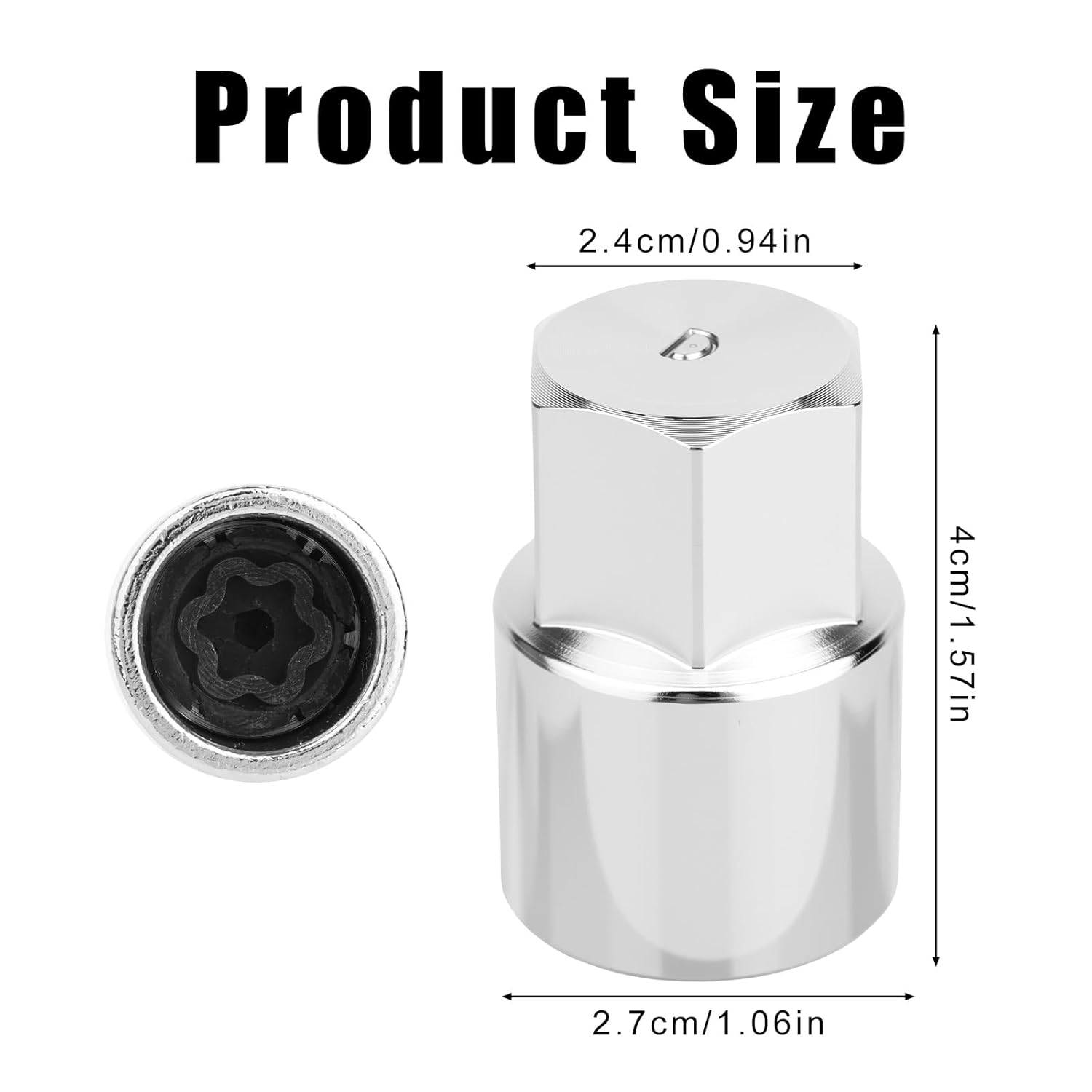 D-Wheel Locking Nut Removal Tool, Premium Durable Locking Wheel Nut Socket Adapter Practical Accessories for Dismantling & Installing image number 2