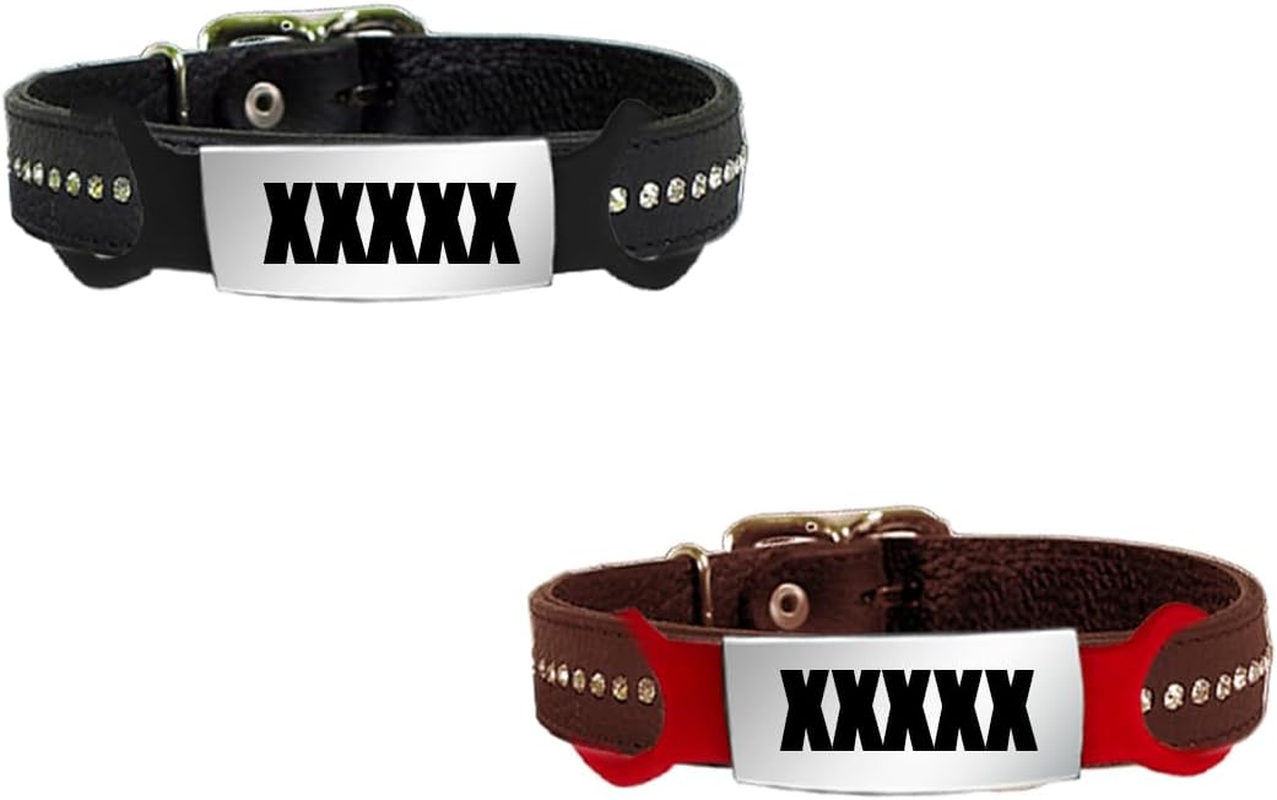 Pet ID Tags, 4 PCS Slide-On Pet Tags for Dogs, Cats (1.5 X 6.5Cm/0.59 X 2.55In) image number 3