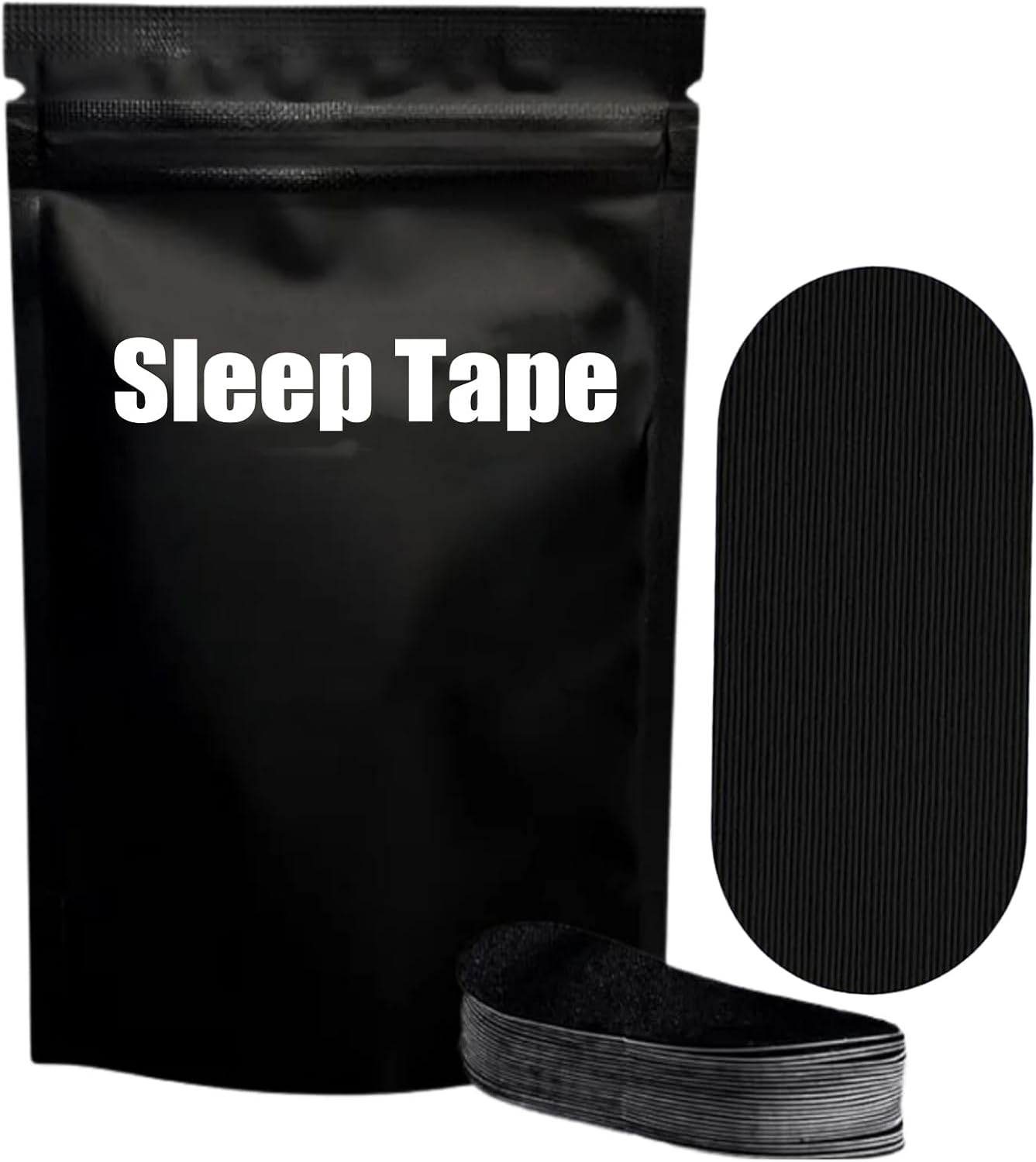 60 Pack Mouth Tape, Mouth Tape for Sleeping, anti Snoring Sleep Tape, Mouth Sleep Strips anti Snoring Devices for Better Nose Breathing Sleep, Snore Reducing Aids Black image number 4