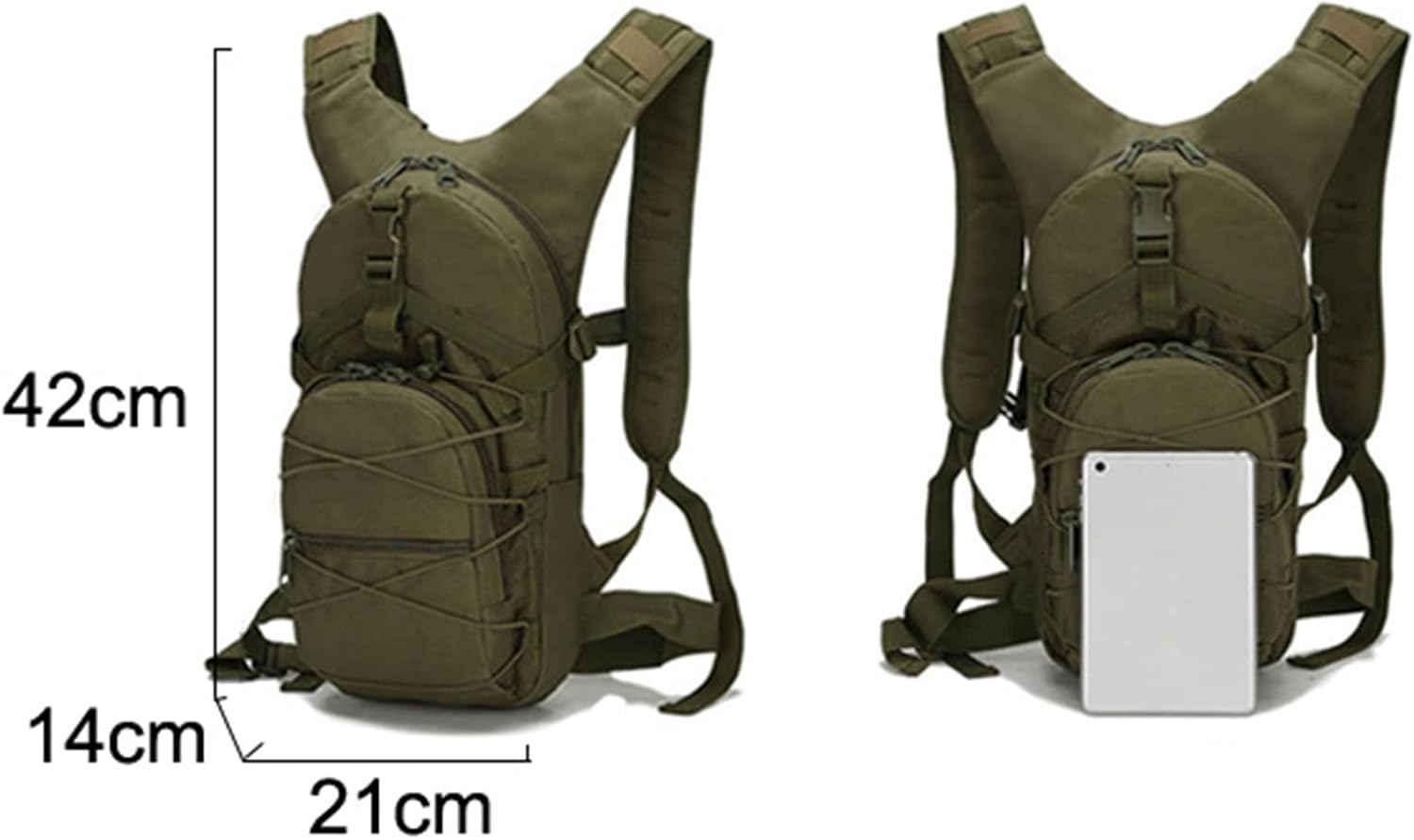 Hiking Backpack 15L Ultralight Molle Tactical Backpack 800D Oxford Military Hiking Bicycle Backpack Outdoor Sports Cycling Climbing Bag,6,One Size image number 6