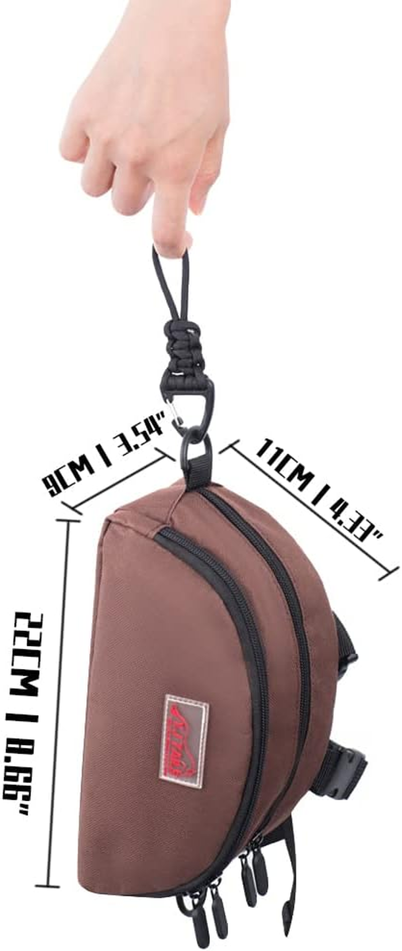 Horse Saddle Bag for Horses, Pommel Packet for Western & Endurance Saddles, Waterproof Saddle Sack for Cellphone Key, Horse Saddle Pouch (Brown) - Brown image number 4