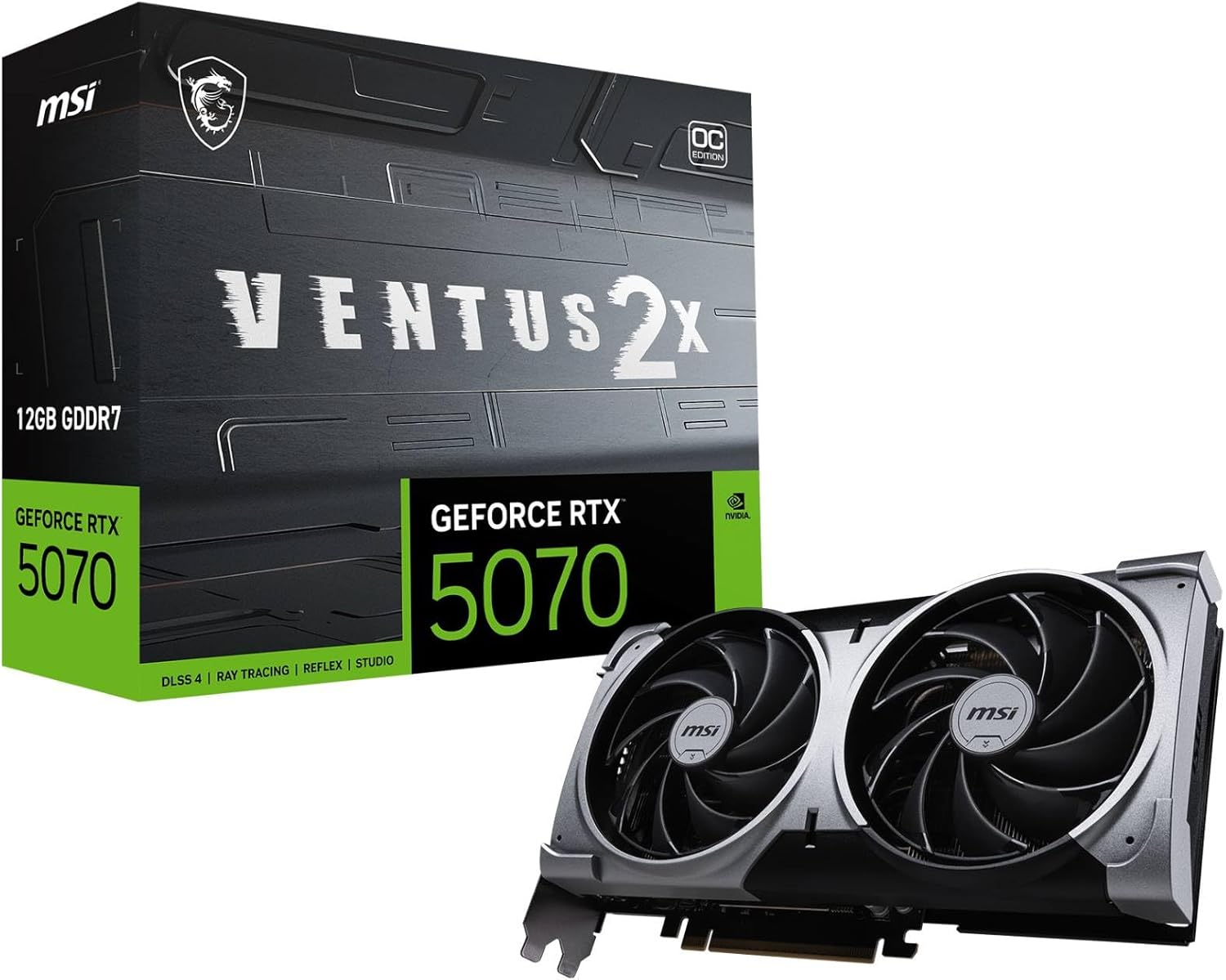 MSI RTX 5070 12GB VENTUS 2X OC Graphics Card