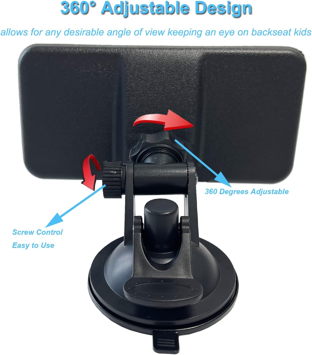 KITBEST Baby Car Mirror, Rear View Mirror for Baby on Car Back Seat, Shatterproof Adjustable Car Baby Rearview Mirror to See Rear Kids, Babies, Infants and Newborn image number 6