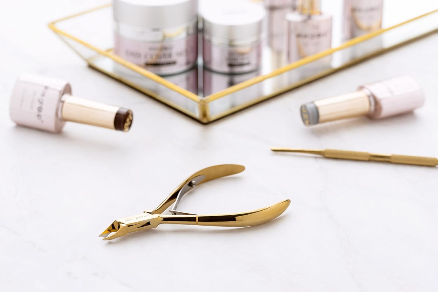 Aba Group Golden Cuticle Nippers with Two Springs 3 Mm (1136), Stainless Steel Cuticle Cutter with Sharp and Smooth Cut, Fine for Removing Excess image number 3